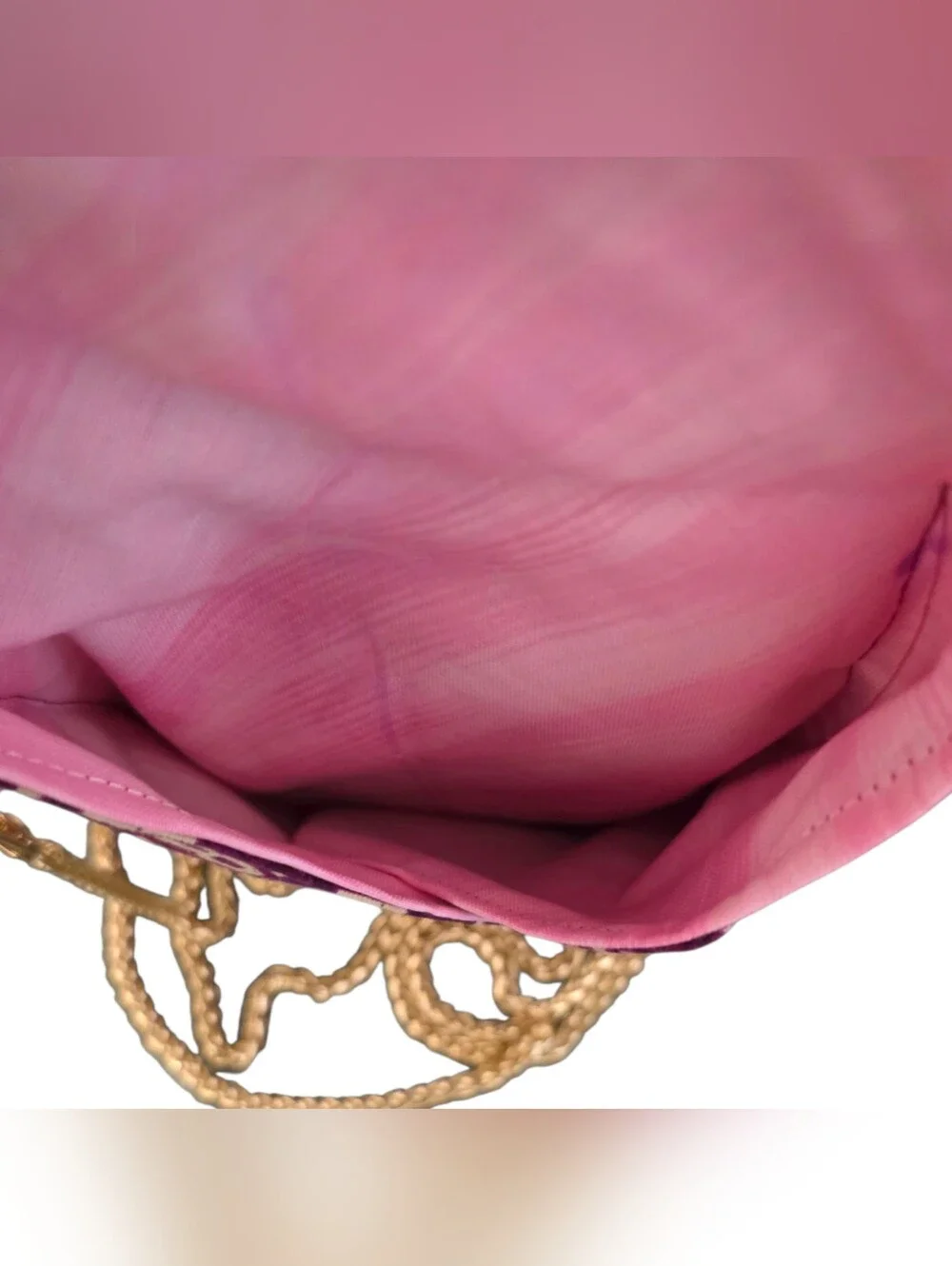 Wine Lover Crossbody Cell Phone Bag 3 Compartment Small Purse Gold Chain